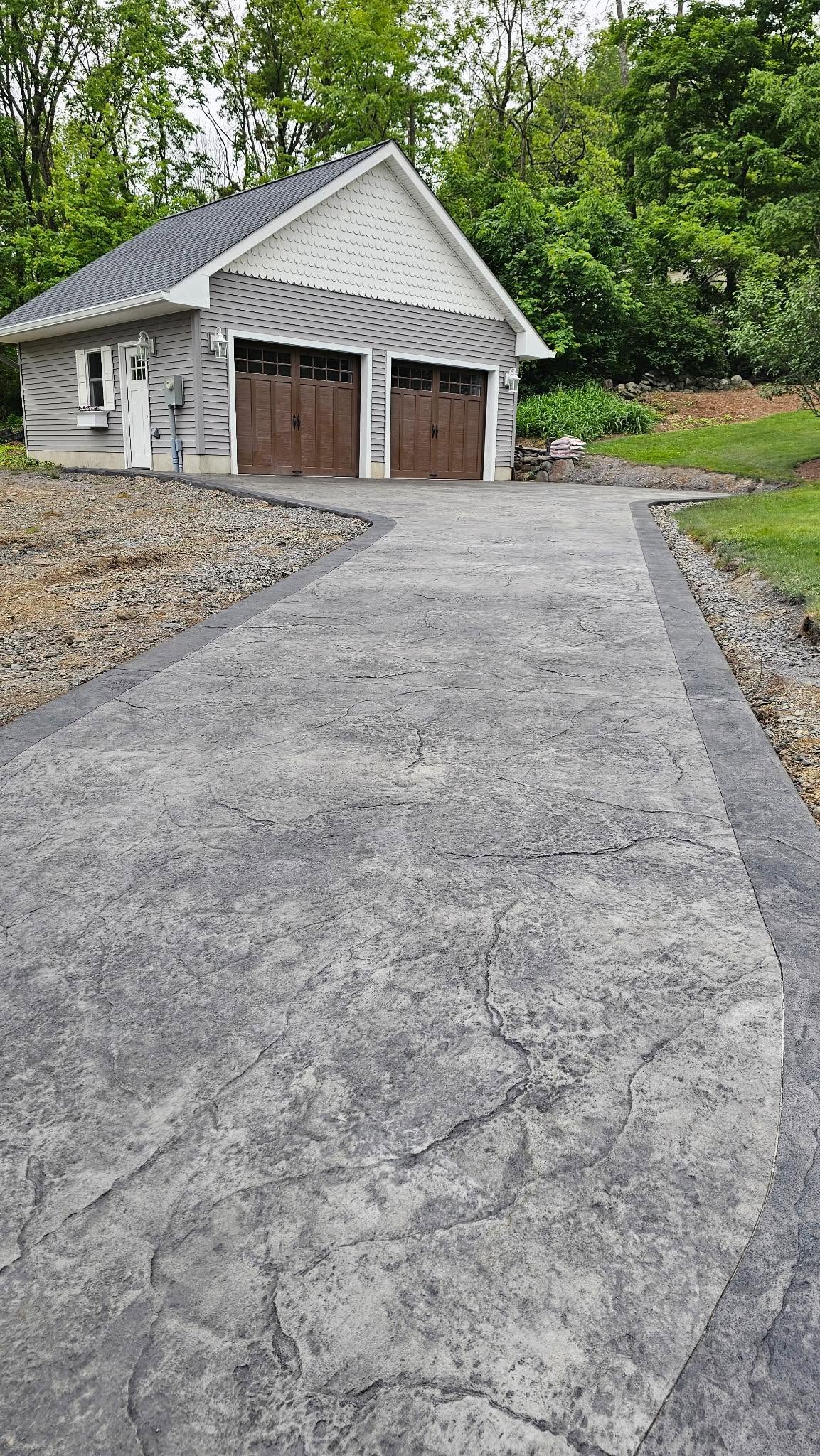 stamped concrete driveway vernon nj